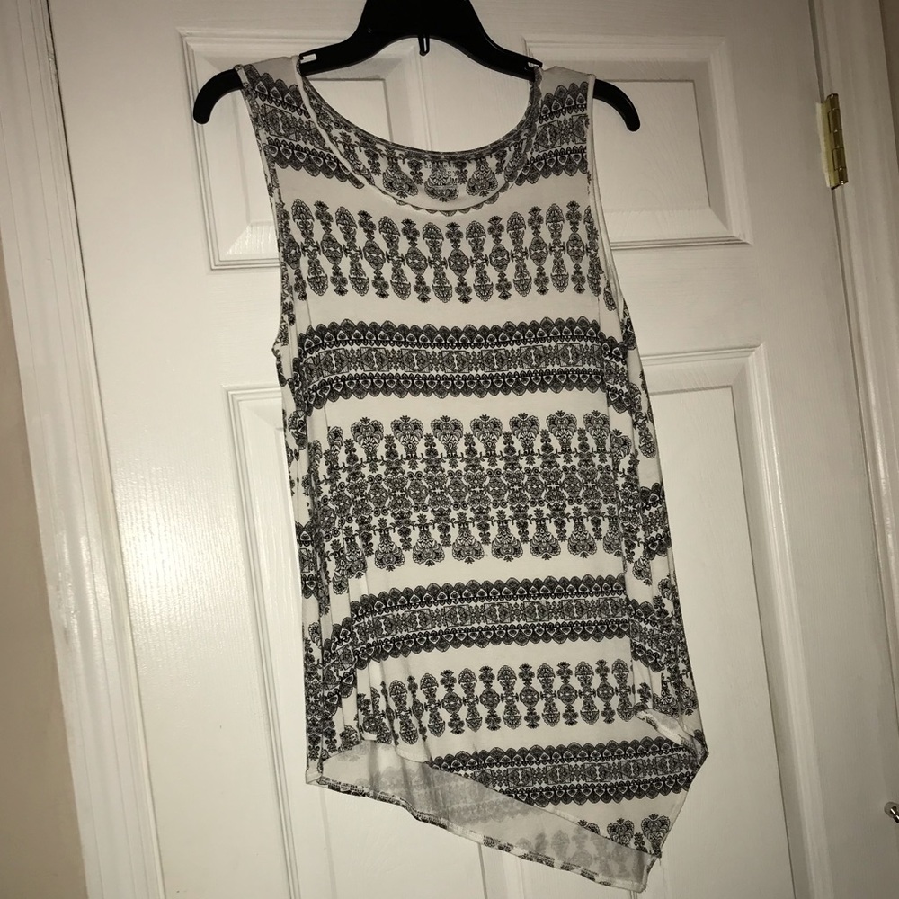 Black and white tank top